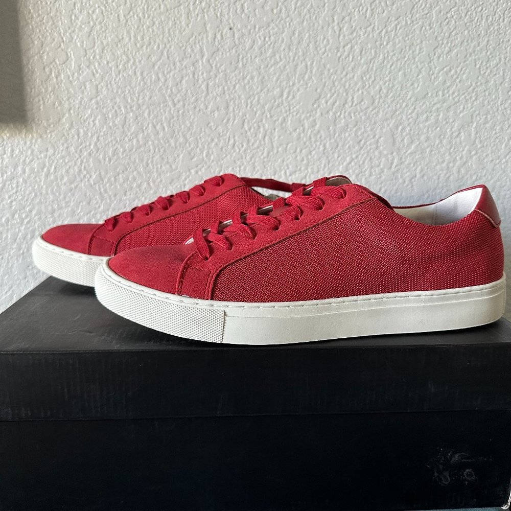 New, in box, Alfani Men's Grayson Lace-Up Sneakers, New, Size 8.5, Red,